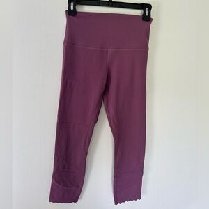 Lululemon Purple Align High Rise Crop 21” Women’s Size 6